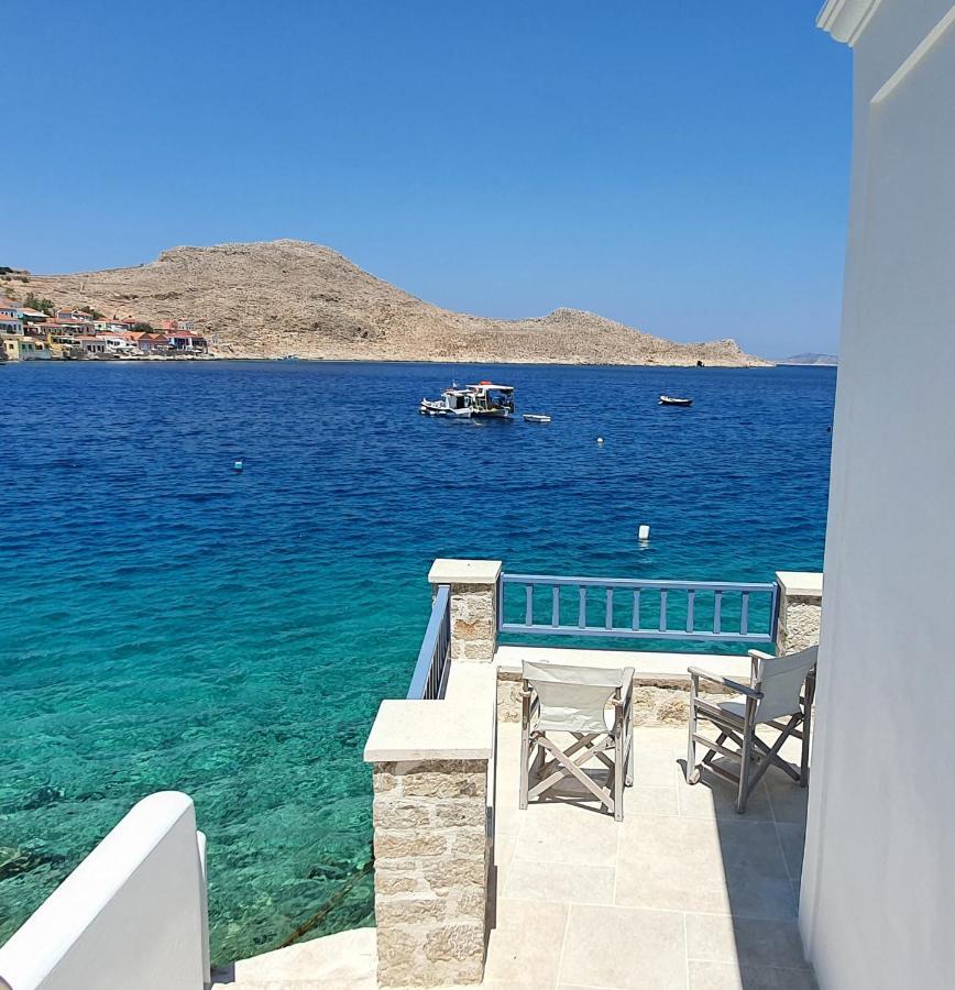 Halki Sea Breeze - A Waterfront Villa Chalki Town Exterior foto