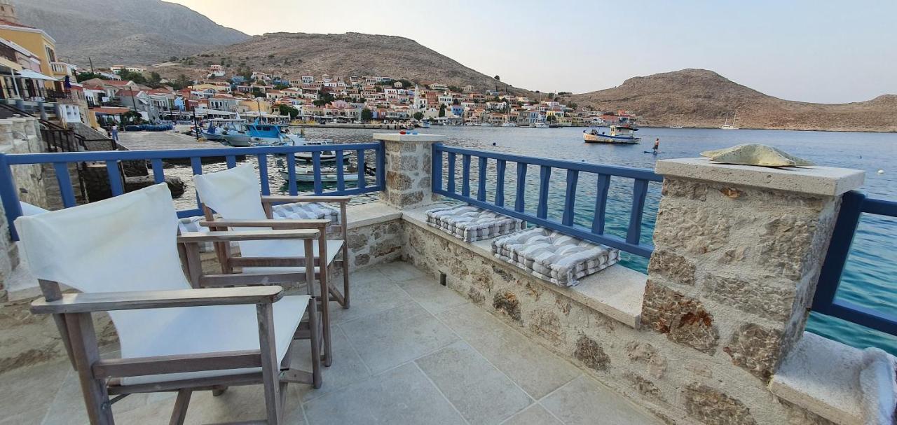 Halki Sea Breeze - A Waterfront Villa Chalki Town Exterior foto