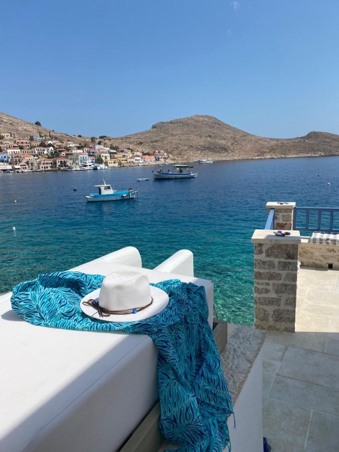 Halki Sea Breeze - A Waterfront Villa Chalki Town Exterior foto