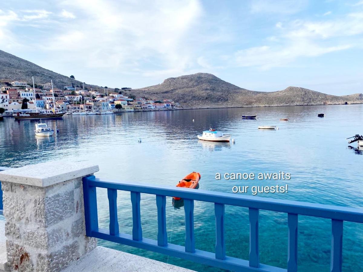 Halki Sea Breeze - A Waterfront Villa Chalki Town Exterior foto