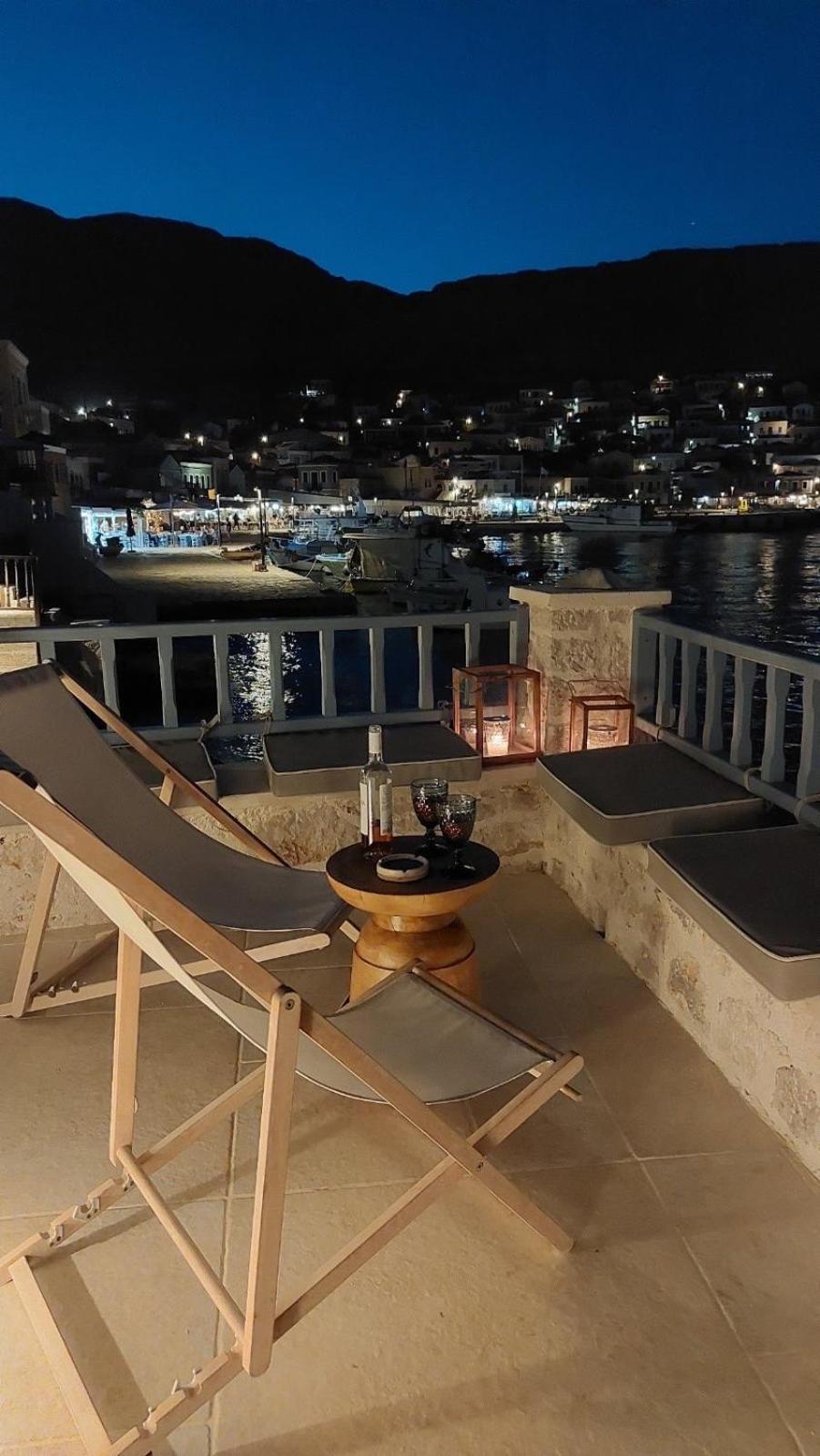 Halki Sea Breeze - A Waterfront Villa Chalki Town Exterior foto